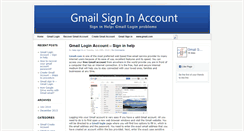 Desktop Screenshot of gmailsigninaccount.com