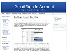 Tablet Screenshot of gmailsigninaccount.com